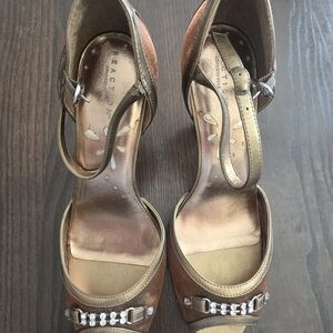 Kenneth Cole Reaction Bronze Heeled Sandals